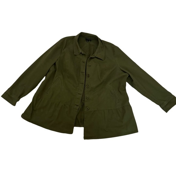 Lane Bryant army green utility jacket size 18 - Picture 4 of 10